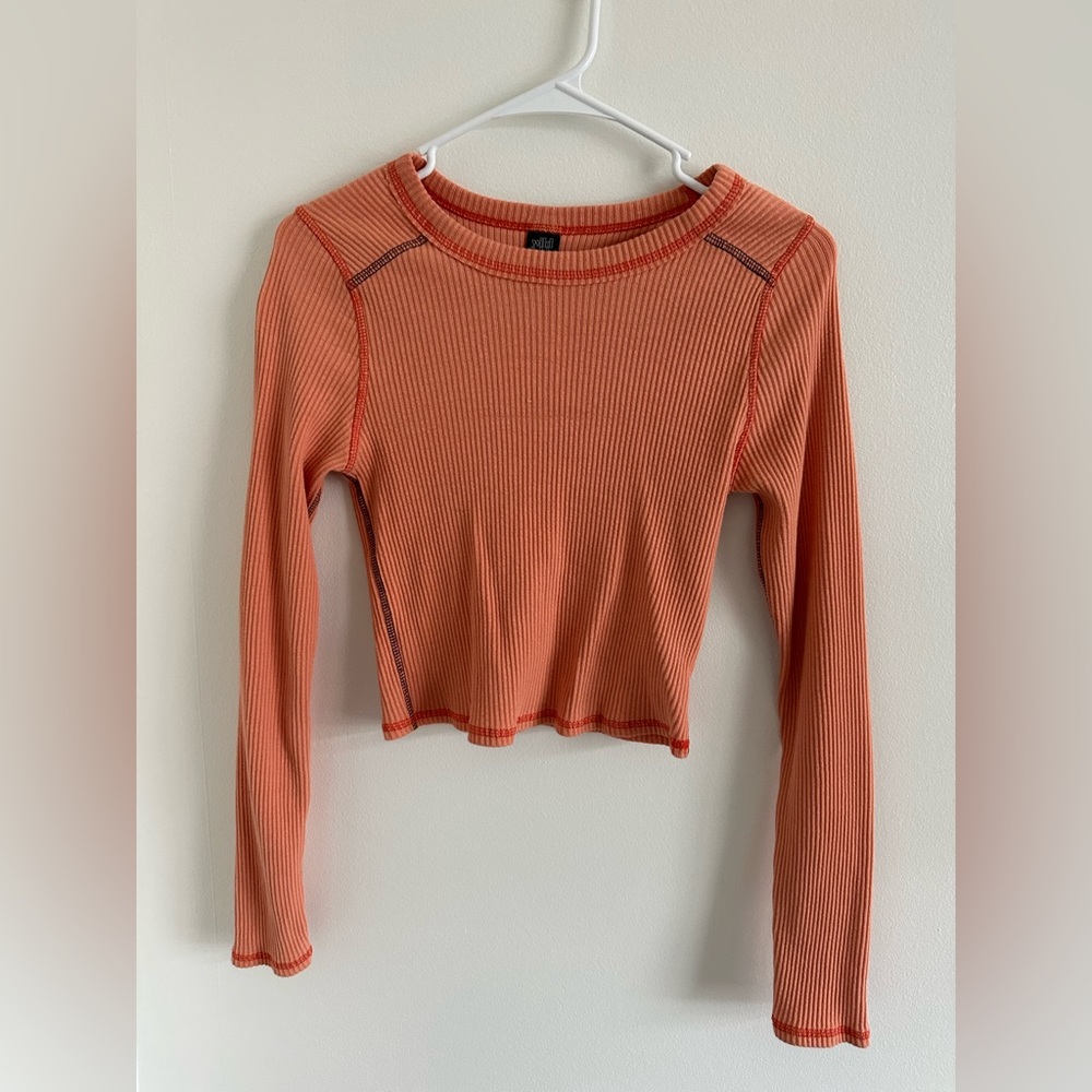 Wild Fable Long Sleeve Orange Tee